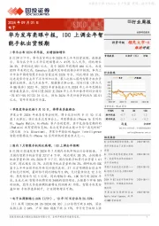 电子行业周报：华为发布亮眼中报，IDC上调全年智能手机出货预期