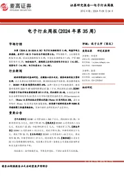 电子行业周报（2024年第35周）