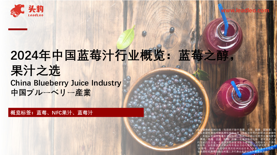2024年中国蓝莓汁行业概览：蓝莓之醇，果汁之选