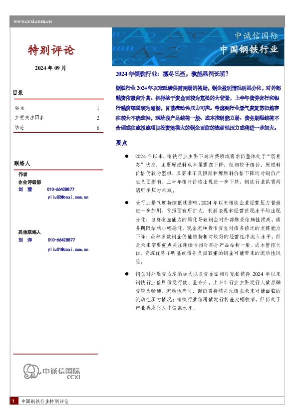 2024年钢铁行业：凛冬已至，孰能星河长明？