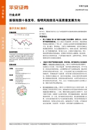 非银行金融行业点评：新保险国十条发布，指明风险防范与高质量发展方向