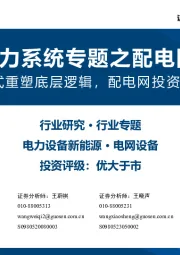 新型电力系统专题之配电网框架:新要素、新模式重塑底层逻辑,配电网投资有望迎来新周期