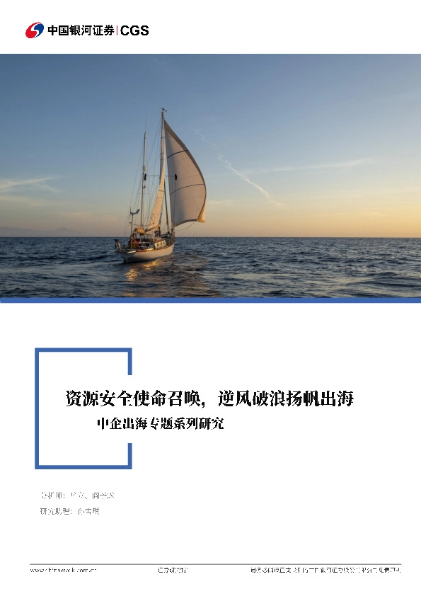 有色金属行业：中企出海专题系列研究：资源安全使命召唤，逆风破浪扬帆出海