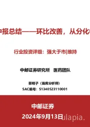 CXO&科研试剂中报总结：环比改善，从分化中寻找确定性增长