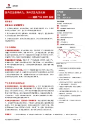 储能行业24H1总结：国内关注格局优化，海外关注先发优势