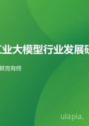 中国工业大模型行业发展研究报告:靡不有初,鲜克有终