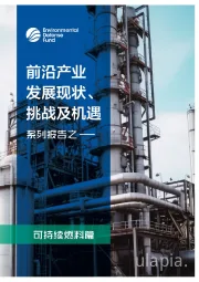 前沿产业发展现状、挑战及机遇系列报告之—可持续燃料篇