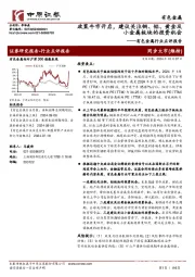 有色金属行业点评报告：政策牛市开启，建议关注铜、铝、黄金及小金属板块的投资机会