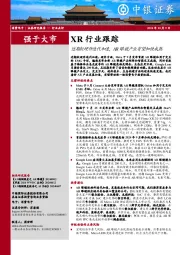 XR行业跟踪:近期软硬件迭代加速,AR眼镜产业有望加快成熟
