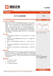 电子行业周度观察