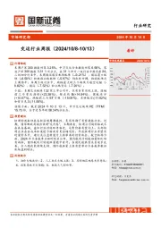 交运行业周报