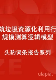 中国建筑垃圾资源化利用行业市场规模测算逻辑模型 头豹词条报告系列