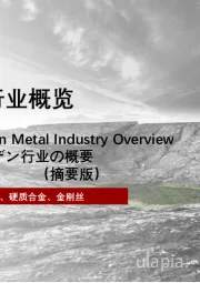 2024年中国钨金属行业概览