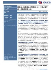 传媒行业周报：周观点：传媒板块补涨强势，AI、卡牌、春节档、并购系投资主线