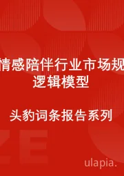 中国AI情感陪伴行业市场规模测算逻辑模型 头豹词条报告系列