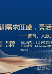 教育、人服、会展三季报总结：K12培训需求旺盛，灵活用工高景气
