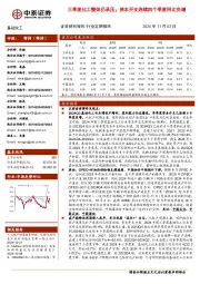 基础化工行业定期报告:三季度化工整体仍承压;资本开支连续四个季度同比负增