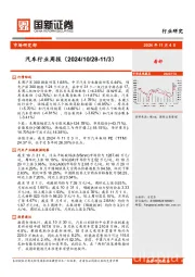 汽车行业周报