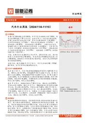 汽车行业周报
