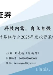 计算机行业2025年度投资策略：科技内需，自立自强