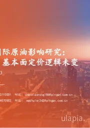 有色与新材料：特朗普执政对国际原油影响研究：整体弊大于利，基本面定价逻辑未变