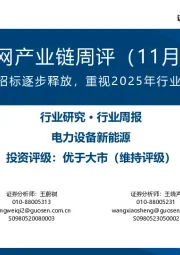 风电/电网产业链周评(11月第3周):海上风电招标逐步释放,重视2025年行业需求反转