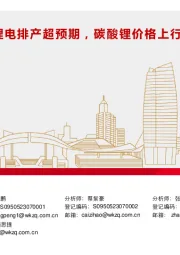 电气设备行业：澳矿停产叠加12月锂电排产超预期，碳酸锂价格上行