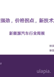 新能源汽车行业周报:需求强劲,价格拐点,新技术加码