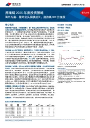 养殖链2025年度投资策略:海外为鉴:看好龙头规模成长,拥抱高ROE价值股