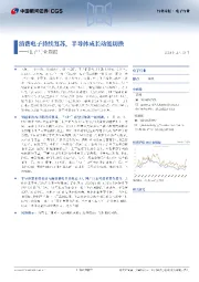 电子行业周报:消费电子持续复苏,半导体成长动能切换