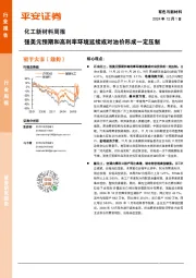 化工新材料行业周报:强美元预期和高利率环境延续或对油价形成一定压制