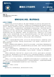 基础化工行业周报：板块存在向上风险，建议积极关注