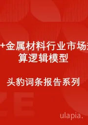 中国AI+金属材料行业市场规模测算逻辑模型 头豹词条报告系列