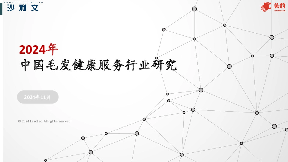 2024年中国毛发健康服务行业研究