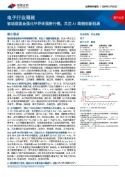 电子行业周报:被动型基金强化半导体强势行情,关注AI端侧创新机遇