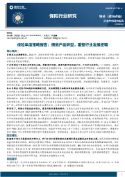 保险年度策略报告：拥抱产品转型，重塑行业发展逻辑