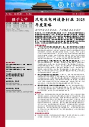 风电及电网设备行业2025年度策略：国内外需求有望共振，产业链出海正当其时