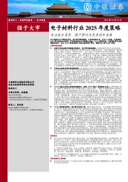 电子材料行业2025年度策略：关注需求复苏、国产替代及先进技术发展