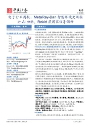 电子行业周报:MetaRay-Ban智能眼镜更新实时AI功能,Rokid获国家领导调研