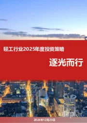轻工行业2025年度投资策略:逐光而行