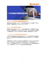 11月全球医疗健康领域投融资