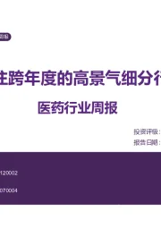 医药行业周报：关注跨年度的高景气细分行业