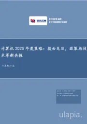 计算机2025年度策略：拨云见日，政策与技术革新共振