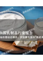 2024年中国乳制品行业报告：消费市场供需动态博弈，伊利蒙牛领头“两超多强”