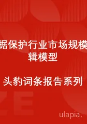 中国数据保护行业市场规模测算逻辑模型 头豹词条报告系列