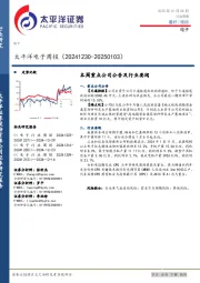 电子行业周报