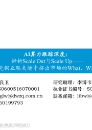 AI算力跟踪深度:辨析Scale Out与Scale Up——AEC在光铜互联夹缝中挤出市场的What、Why、How