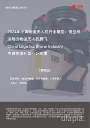 2024年中国物流无人机行业概览:低空经济助力物流无人机腾飞