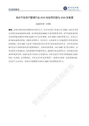 地方不良资产管理行业2024年信用回顾与2025年展望
