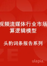 中国长视频流媒体行业市场规模测算逻辑模型 头豹词条报告系列